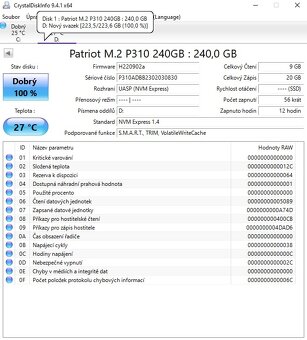 HDD 1TB / SSD SATA 480GB / SSD M.2 240GB - 10