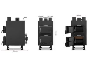 TEPLOVZDUŠNÁ PEC KAMNA, KOTEL NA TUHÉ PALIVO 15-50 kW - 10