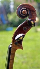 Mistrovské celé starožitné housle z 18 století, nádherný kus - 10