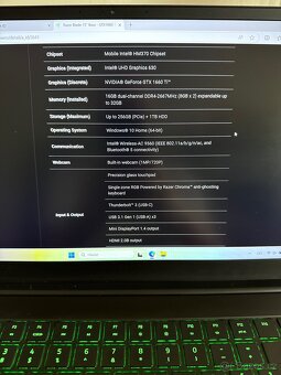 Razer Blade 15 GTX 1660 Ti - 1TB NVME - 10