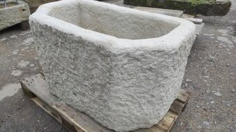 Kaménka, kamenná stírka, koryto, žlab, 102x60x60cm - 10