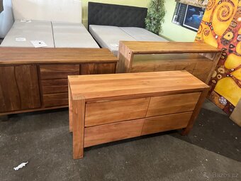 Krásná NOVÁ šuplíková Komoda Philon přírodní akát - 10