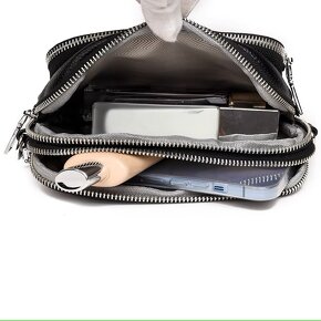 Dámská kožená kvalitní kabelka Crossbody. NOVÁ - 10