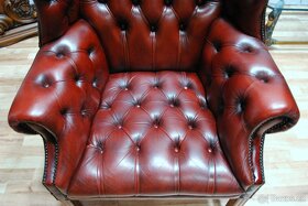 CHESTERFIELD-LEATHER-HIGH/BACK/WING CHAIR - 10
