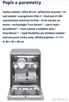 Myčka nádobí LG volně stojící 60cm - 10