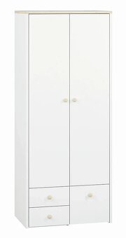 Dětská skříň Elmo 02 – bílá / buk - 10