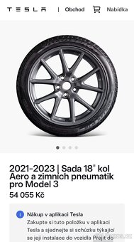 Originál letní sada ALU kol Tesla model 3  Michelin - 10