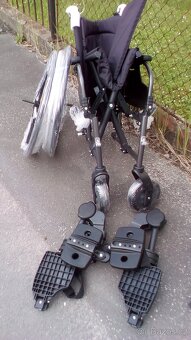 INVALIDNÍ VOZÍK-polohovatelný-46 cm-mohu zaslat po ČR - 10