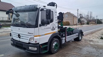 MERCEDES-BENZ ATEGO HÁKOVÝ NOSIČ KONTAJNEROV S HYDRAULICKOU - 10