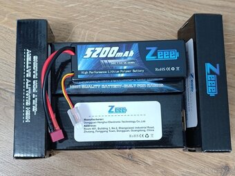BATERIE LIPO ZEEE 5200mAh 50C/100C 7,4V 38,48Wh-2ks - 10
