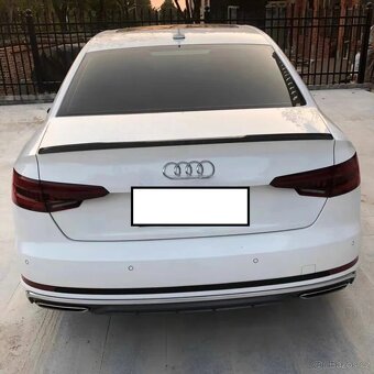 AUDI A4 S4 RS4 B9 spoiler kridlo lipo (černé) na kufr - 10