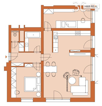 Byt 3+kk, Halenkov, Rezidence Modrásek - 10