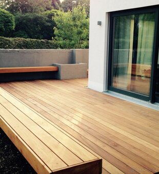 Garapa terasová prkna, nízká cena, hladké/ drážkované - 10