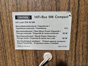 GRUNDIG HiFi-Box 506 Compact repro - 10
