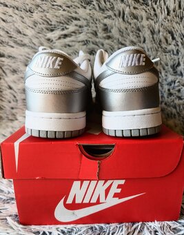 Nike Dunk Low W "Metallic Silver - Blue Joy" - 10