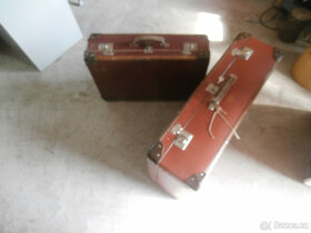 Kufry cestovní, staré, retro, více kusů za 300 kč - 10