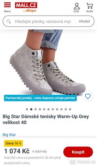 Big Star Dámské Šedé Kotníkové Boty Vel. 37 - 10