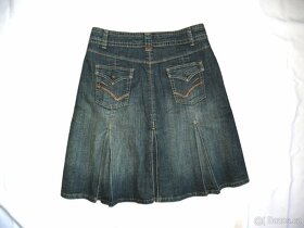 C&A Riflová džínová sukně s elastanem vel.40-42 - 10