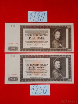 Protektorát Čechy a Morava druhá část ceny u každé bankovky - 10