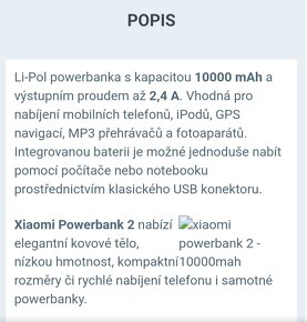 Xiaomi Power Bank 2 - 10000 mAh QuickCharge - 10