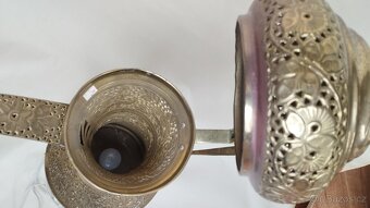 Orientalní lampa velká, stolek a malá lampa - 10