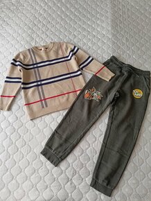 Tepláky + svetřík pro chlapce, vel.122-128 - 10