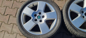 Alu kola originál Škoda Superb 5x112 7x17 ET37 3U0 601 025 - 10