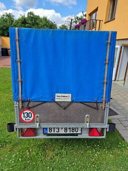 Přívěsný vozík s plachtou, za osobní automobil - 10