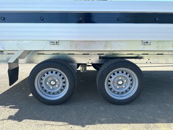 Přívěsný vozík sklopný do 3 stran 375x180cm 3500kg DOPRAVA - 10