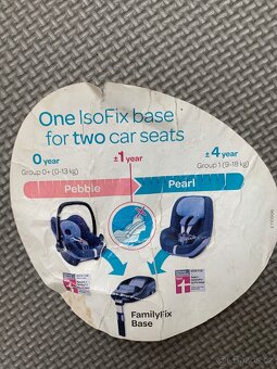 Základna Familyfix maxicosi + autosedačka Pearl 9-18kg - 10