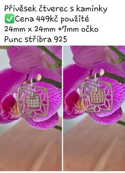 Stříbrné náušnice a prstýnek - 10