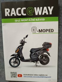 Elektroskútr Racceway E-Moped, baterie 20Ah, černý - 10