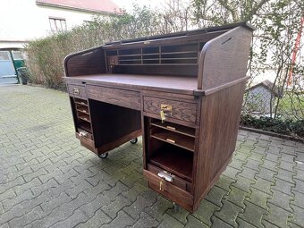 Americký starožitný psací stůl - 10