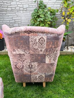 Prodám křeslo Ušák WANGI + Taburet - 10