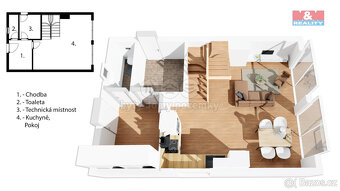 Prodej nájemního domu, 249 m², Černá v Pošumaví, ul. Bližná - 10