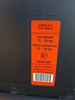 Autosedačka Britax Romer Kidfix III S 15 - 36 kg - 10