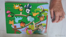 KOMPLET dřevené pro děti 0-4r +2x puzzle Krteček,koníci, ber - 10