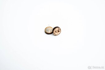 Náušnice Space root - gravírované - 10