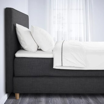 IKEA DUNVIK luxusní boxspring postel 180x200 + matrace - 10