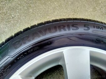 Alu kola Borbet 7J x r16, 5x112, ET 38, Letní pneu 205/55 - 10