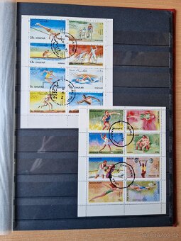 Poštovní známky  - aršíky v albu. - 10