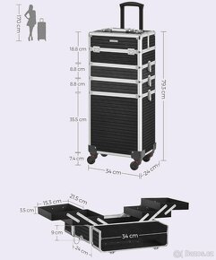 Nový kosmetický kufřík na kolečkách - 10
