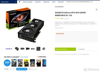 RTX 4070 SUPER – záruka do 11/2027 - 10