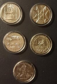 soubor 28 stříbrných mincí motiv Praha 1948 - 2020 - 10