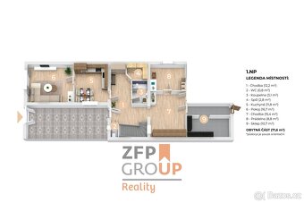 Řadový rodinný dům 5+1 k rekonstrukci, ulice Šraňky, Velké O - 10