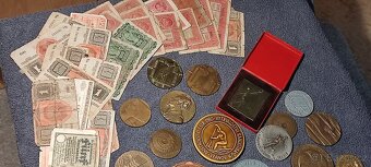 Mince od 17.stol., MEDAILE, BANKOVKY, VŠE CO VIDÍTE NA FOTO - 10