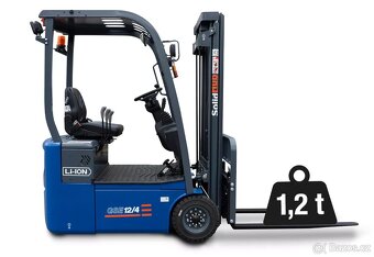 Elektrický vysokozdvižný vozík LI-ION GSE12/4 vč.nabíječky - 10