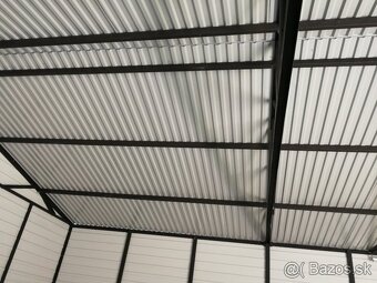 moderni garaz , dvojgaraz , drevodekor, plechova garaz - 10