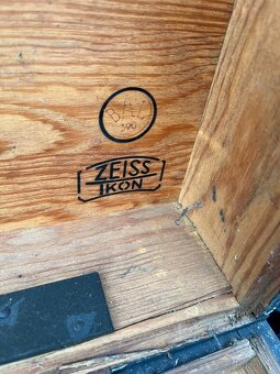 Stará Německá vojenská dřevěná okvoná bedna pro Wermacht - 10