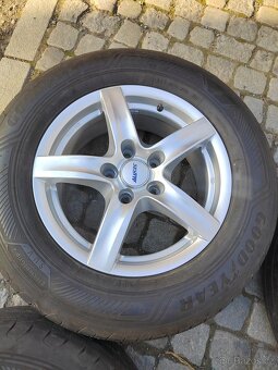 Prodám zánovní letní kola 17 5x127 ET 36 zánovní letní pneu - 10
